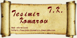 Tešimir Komarov vizit kartica